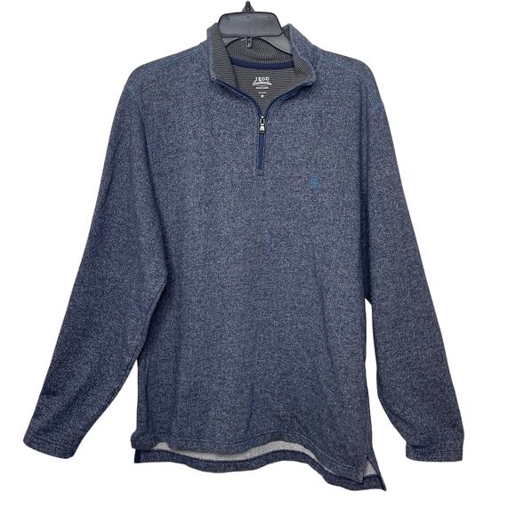 izod Other - Izod Saltwater quarter zip half zip pullover knit sweater men's Medium blue gray